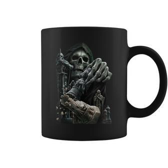 Chess Grim Reaper Skull Cool Gothic Chess Lover Coffee Mug - Monsterry CA