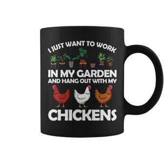 Chicken For Men Women Gardening Chicken Lovers Garden Coffee Mug | Mazezy