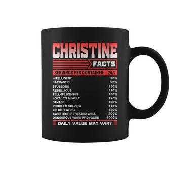 Christine Facts Christine Name Coffee Mug - Monsterry