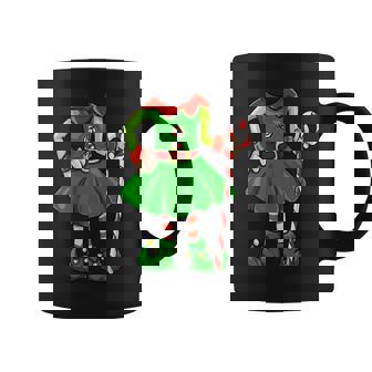 Christmas Cute Candy Cane Elf Girl Costume Coffee Mug - Monsterry