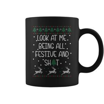 Christmas Look At Me Being All Festive Humorous Xmas Coffee Mug | Mazezy