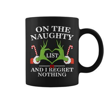 Christmas On The Naughty List And I Regret Nothing Coffee Mug | Mazezy UK