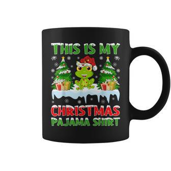 This Is My Christmas Pajama Frog Christmas Coffee Mug - Monsterry UK