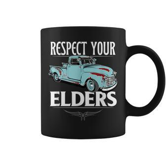Classic Truck Guy Respect Your Elders Coffee Mug - Monsterry