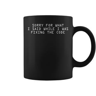 Coding For Code Fixing Meme Fix Idea Coffee Mug - Monsterry AU