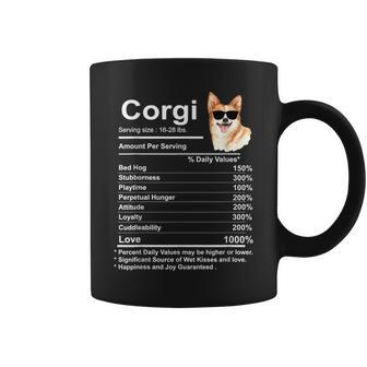 Corgi Facts Nutrition Cardigan Pembroke Corgi Mom Coffee Mug - Monsterry DE
