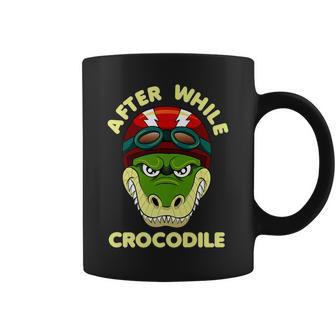 After A While Crocodile Motorcycle Biker Coffee Mug - Monsterry CA