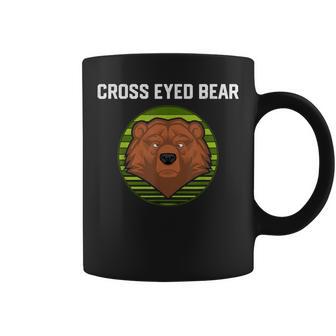 Cross Eyed Bear Animal Graphic Coffee Mug - Monsterry CA