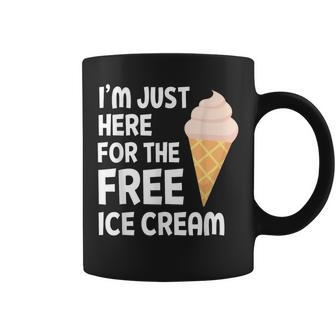 Cruise 2024 I'm Just Here For The Free Ice Cream Coffee Mug - Seseable