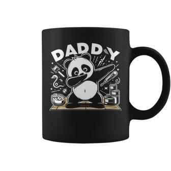 Cute Dabbing Panda Dad Daddy Bear Father's Day Dance Coffee Mug - Seseable