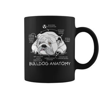 Cute English Bulldog Anatomy Dog Biology Coffee Mug | Mazezy