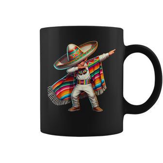 Dabbing Mexican Poncho Sombrero Cinco De Mayo Boy Coffee Mug - Monsterry