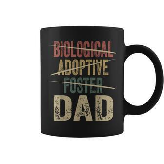 Dad Quote Not Biological Adoptive Foster Dad Coffee Mug - Monsterry AU