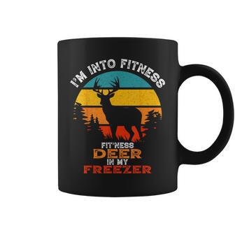 Deer Hunting I'm Into Fitness Deer Freezer Hunter Dad Coffee Mug | Seseable CA