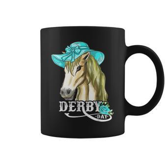Derby Day 2024 Fascinator Hat Horse Racing Lover Coffee Mug - Monsterry AU