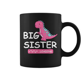 Dinosaur I'm Going To Be Big Sister 2024 Baby Loading Coffee Mug - Monsterry