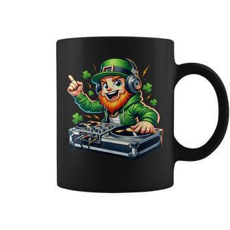 Dj Leprechaun St Patrick's Day Party Mixer Coffee Mug - Seseable