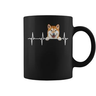 Dog Heartbeat For Shiba Inu Lovers Coffee Mug - Thegiftio UK