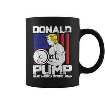 Donald Trump Weight Lifting Workout Gym Coffee Mug - Monsterry UK