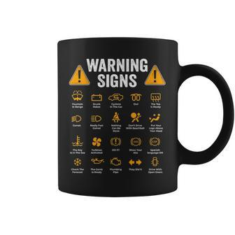 Driving Warning Signs 101 Auto Mechanic Driver Coffee Mug | Mazezy CA