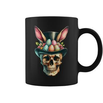 Easter Bunny Skull Egg Hunt Easter Day Coffee Mug - Monsterry AU