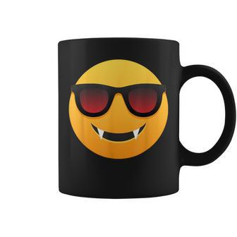Easy Vampire Face Emoticon Coffee Mug - Monsterry
