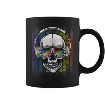 Edm Rainbow Skull Dj Rave Edm Party Coffee Mug - Monsterry DE