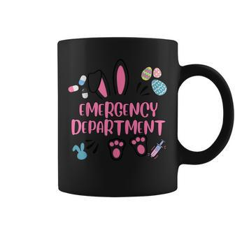 Emergency Department Rabbit Bunny Happy Easter Eggs Coffee Mug | Mazezy