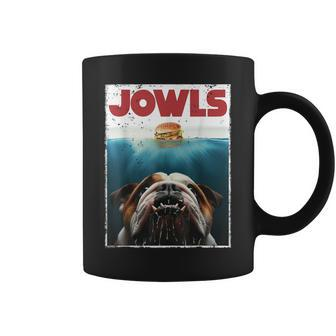 English Bulldog Jowls Burger Bully Dog Mom Dog Dad Coffee Mug - Seseable