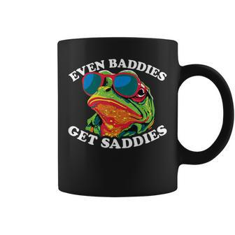 Even Baddies Get Saddies Frog Coffee Mug | Mazezy