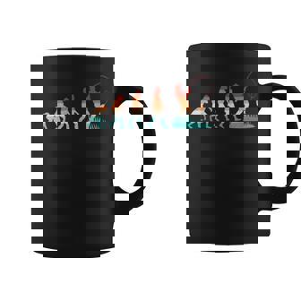 Evolution Fishing Bass Fish Retro Fisherman Coffee Mug - Thegiftio UK