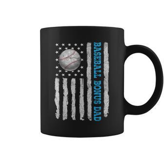 Father's Day 2024 Baseball Bonus Dad Us Flag Men Coffee Mug - Thegiftio UK