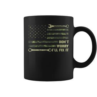 Father's Day 2024 Don't Worry I'll Fix It Dad Birthday Coffee Mug - Thegiftio UK