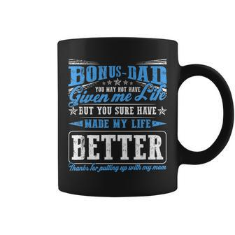 Father's Day Bonus Dad From Daughter Son Wife Coffee Mug | Crazezy AU