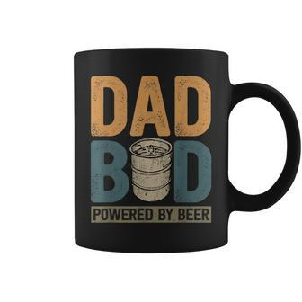 Fathers Day Dad Bod Jokes Powered By Beer Lover Coffee Mug - Monsterry UK