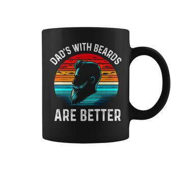 Father's Day Dads With Beards Are Better Sunset Coffee Mug - Monsterry