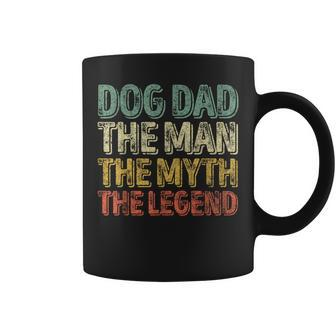 Father's Day Dog Dad The Man The Myth The Legend Coffee Mug - Monsterry DE