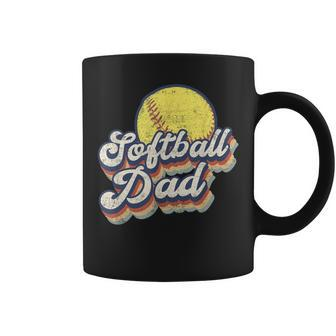 Fathers Day Softball Dad From Daughter Son Wife Coffee Mug - Monsterry UK