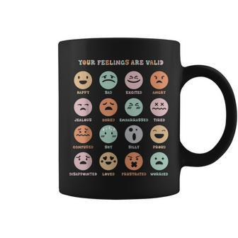 Your Feelings Are Valid My Feelings Emotion Faces Coffee Mug - Monsterry