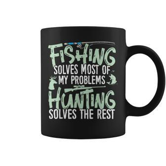 Fishing & Hunting Fishing Solves My Problems Coffee Mug - Monsterry CA