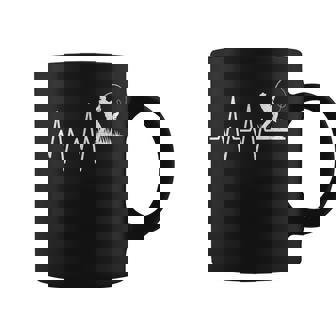 Fishing Heartbeat Bass Fish Vintage Fisherman Coffee Mug - Thegiftio UK