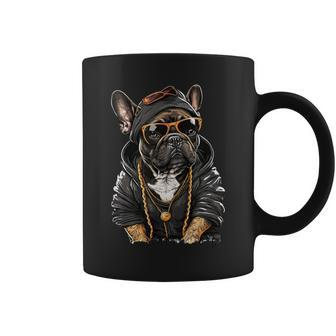French Bulldog Frenchie Rap Hip Hop R&B Coffee Mug - Monsterry CA