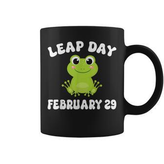 Frog Leap Day February 29 Birthday Feb 29 Leap Year Coffee Mug - Monsterry DE