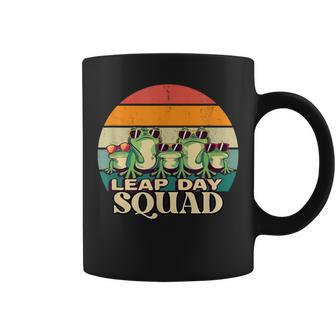 Frog Lover Leap Day Squad February 29 Cool Retro Style Coffee Mug - Seseable