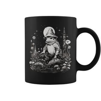 Frog Wizard Cottagecore Mushroom Coffee Mug - Seseable