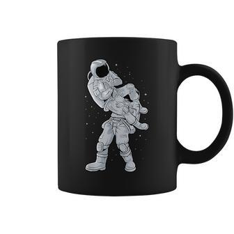 Galaxy Bjj Astronaut Flying Armbar Jiu-Jitsu Brazilian Coffee Mug - Monsterry