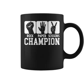 Game Rock Paper Scissors Champion Coffee Mug - Seseable