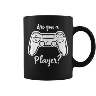 Games Lovers Are You A Player Gamers Quote Boys Girls Coffee Mug | Crazezy DE