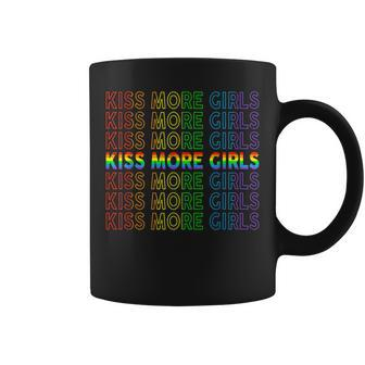 Gay Lesbian Pride Lgbt Kiss More Girls Feminist Pride Coffee Mug - Monsterry DE