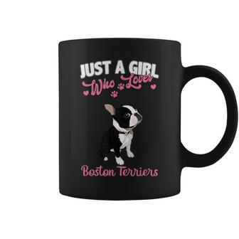 Just A Girl Who Loves Boston Terriers Coffee Mug | Crazezy UK